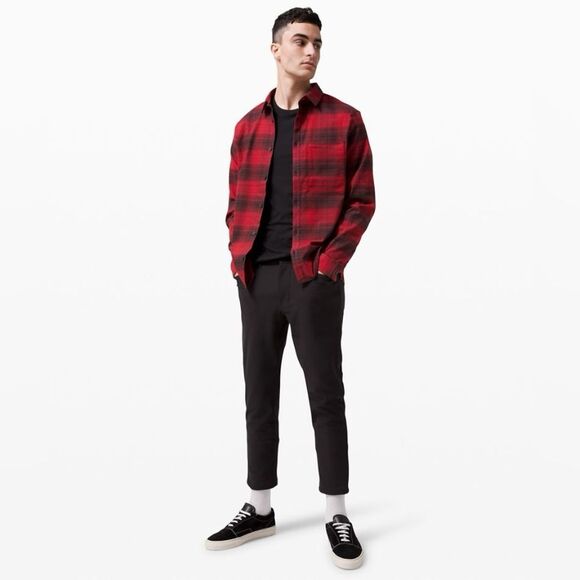 Lululemon Masons Peak Flannel in Red and Black XS - Picture 1 of 16